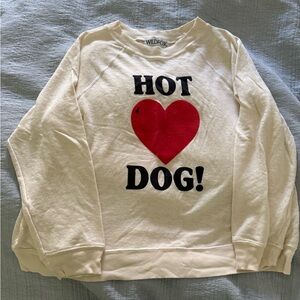 NWOT Wildfox Hot Dog! Sweatshirt size S